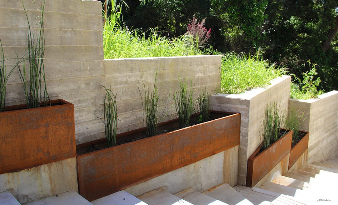 Corten Planter Boxes V Studio